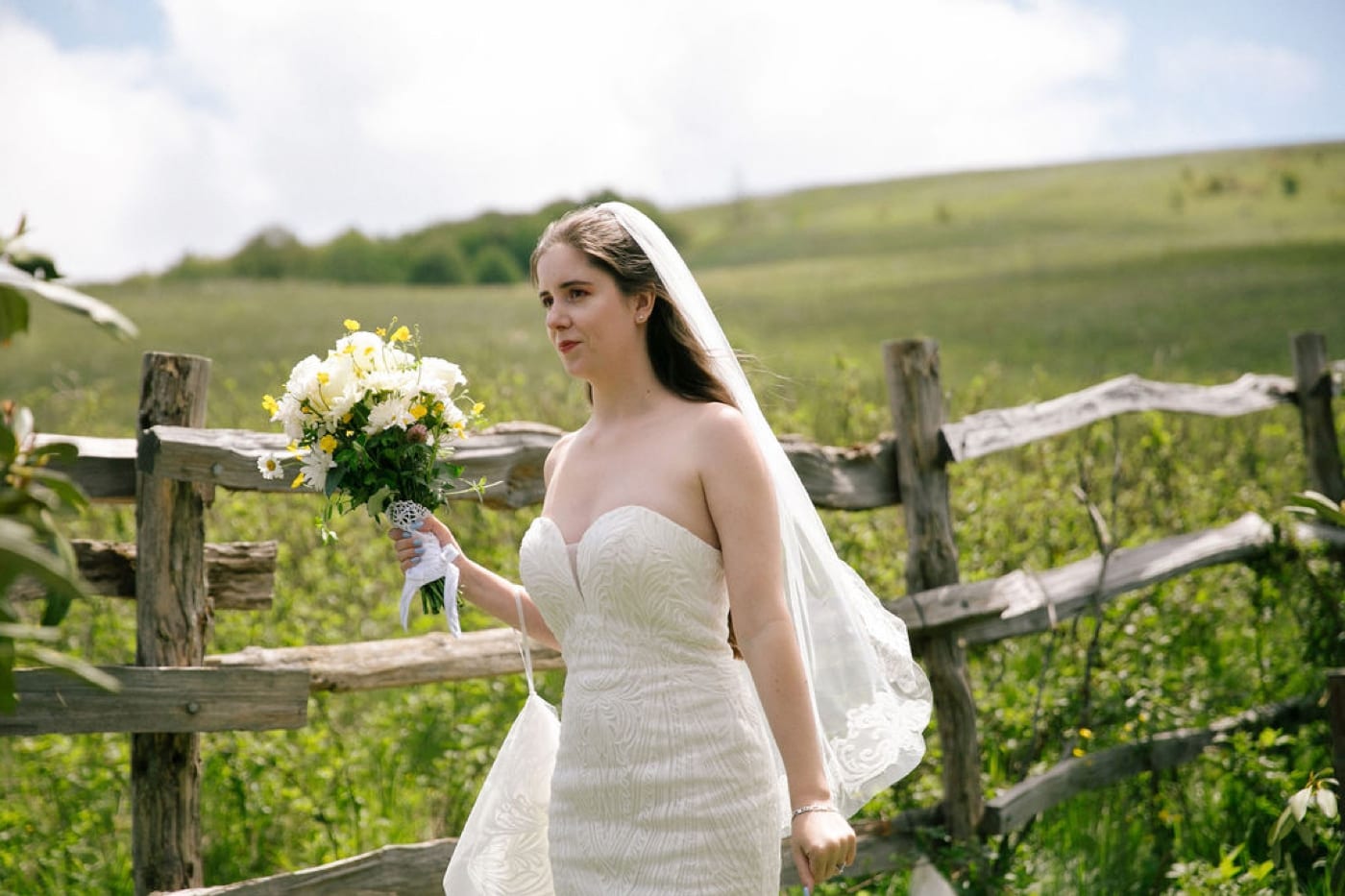 A Bride at Max Patch in North Carolina