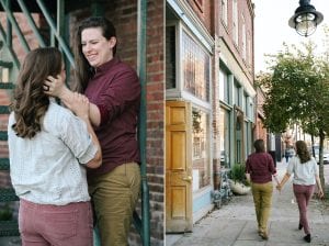 Old City Knoxville engagement photos