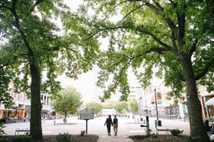 Market Square Knoxville engagement session